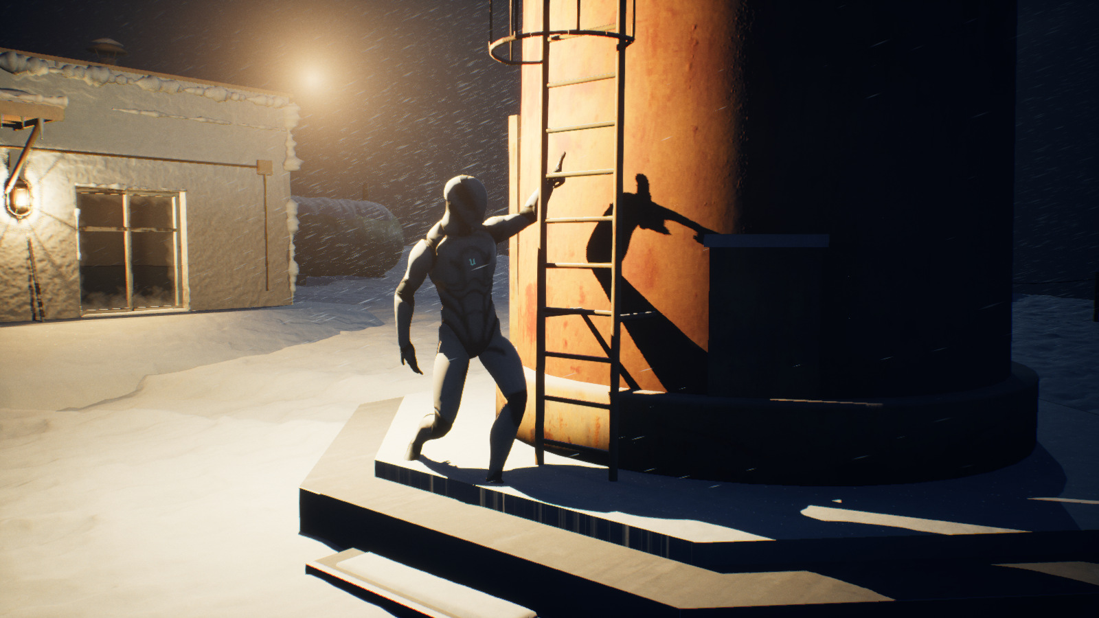 Character at the mast ladder